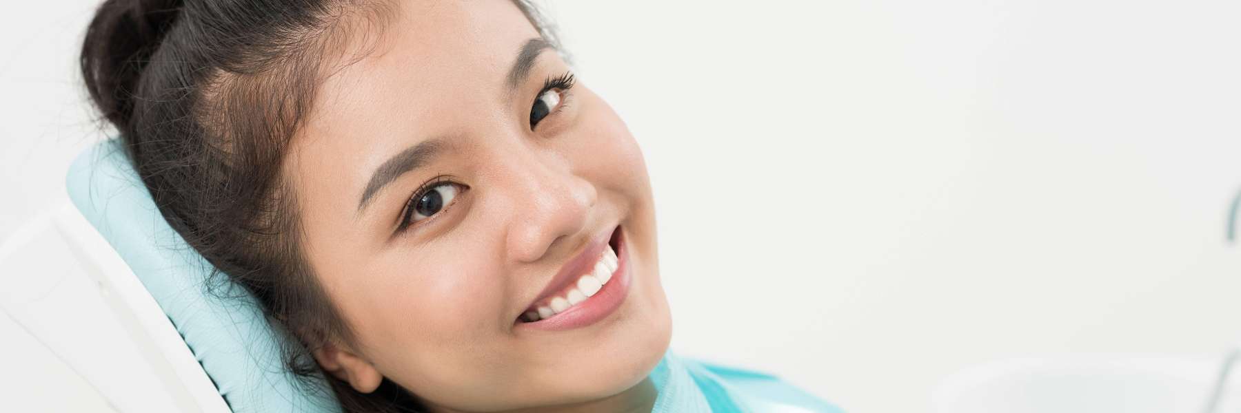 Girl at a dental cleaning in bondi junction