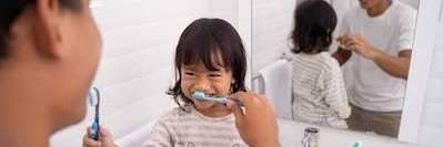 Young girl brushing teeth | Bondi Junction Dentist